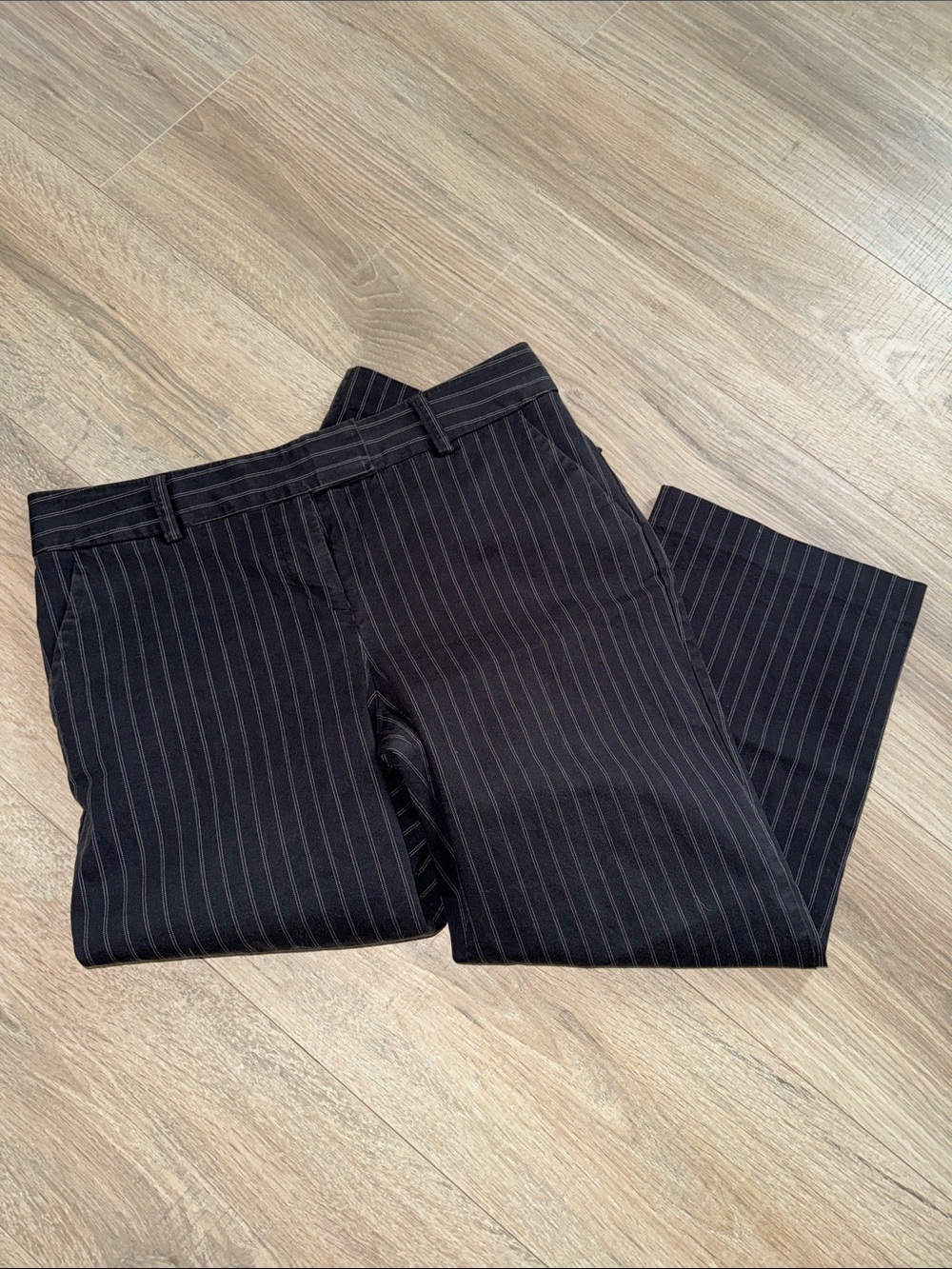 Express Pinstripe cropped Dress Pants